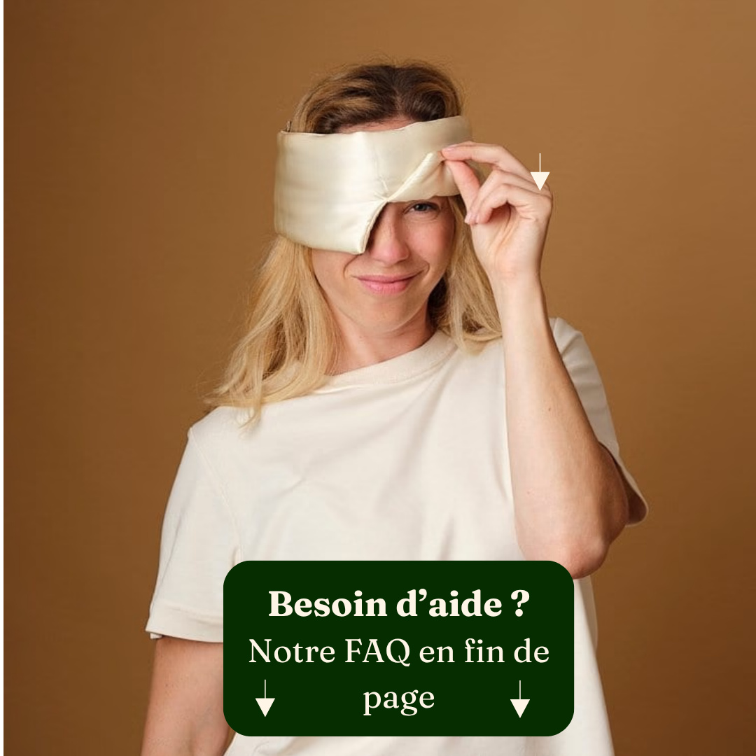 NUIT DE SOIE™ - Masque sommeil 3D en soie de mûrier