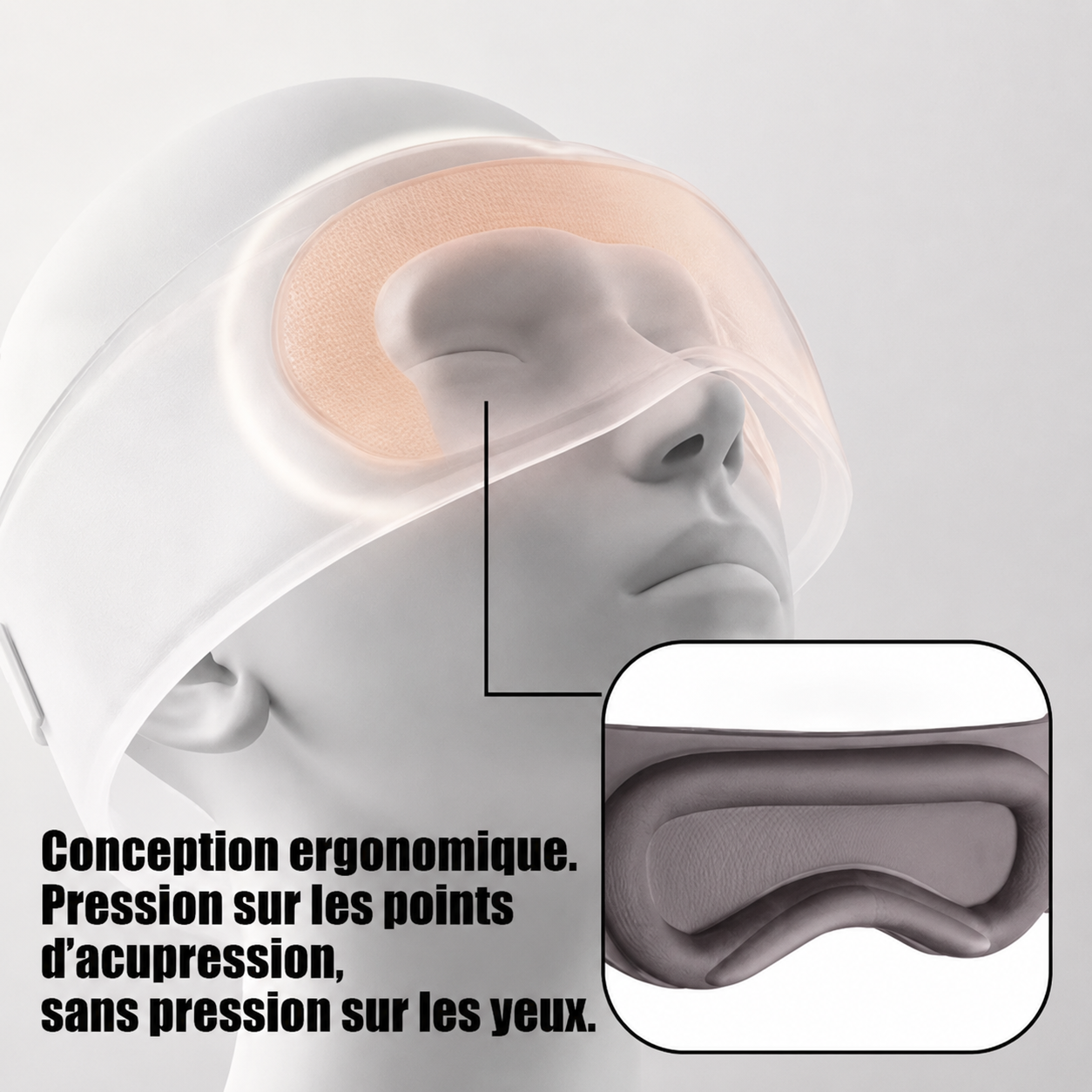 Nuit - Masque de Sommeil Lesté 3D
