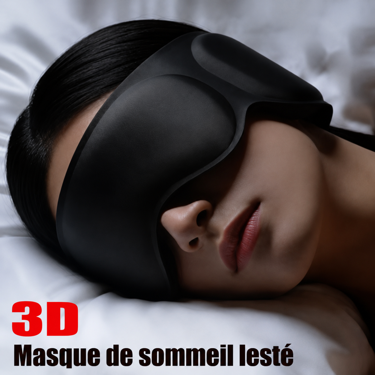 Nuit - Masque de Sommeil Lesté 3D