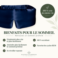 NUIT DE SOIE™ - Masque sommeil 3D en soie de mûrier