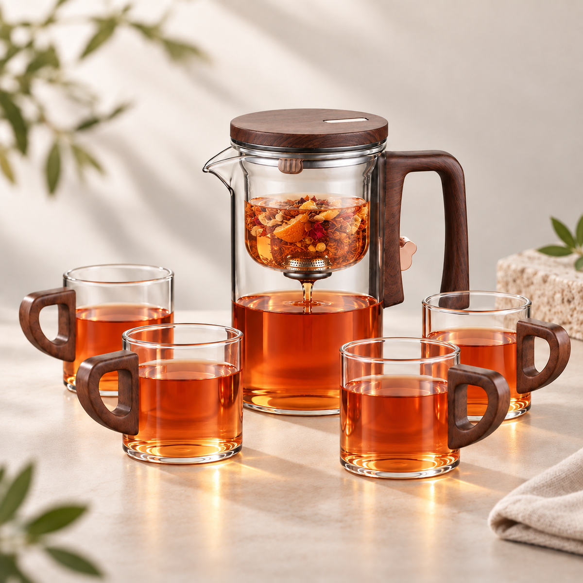ÉPURE™ — Théière en verre à séparation magnétique