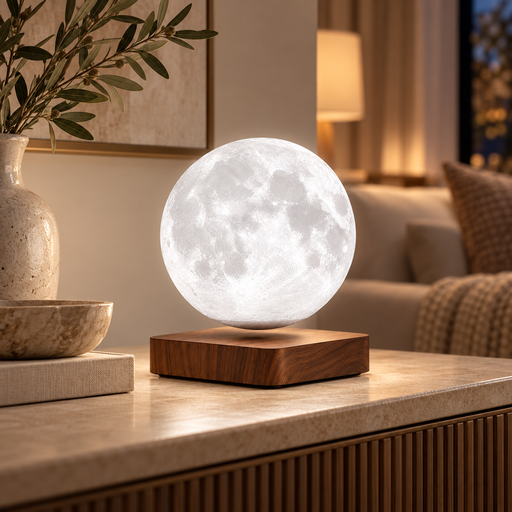 LUNEA™ — Lampe Lune en Lévitation Magnétique