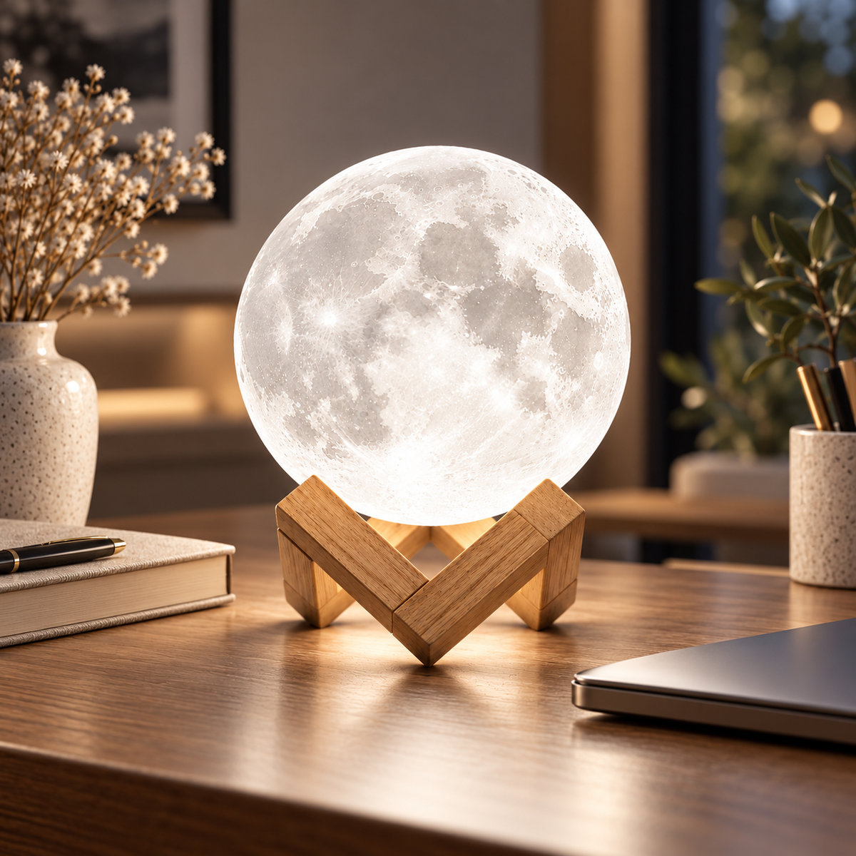SÉLÈNE™ — Lampe Lune 3D