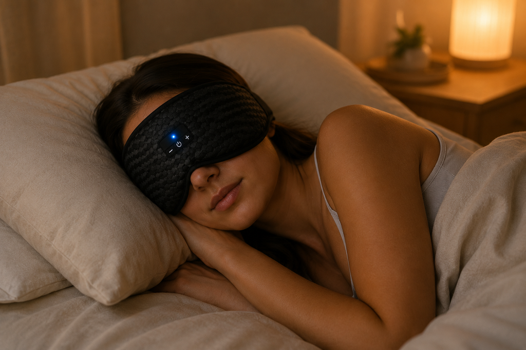 Songe™ — Masque de sommeil Bluetooth 3D